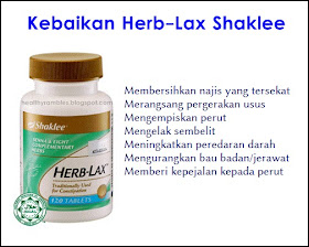 Kebaikan Herb-Lax Shaklee