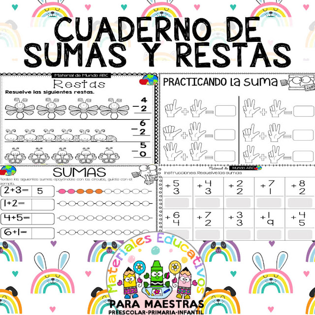 fichas-practicar-ejercicios-sumas-restas-primaria