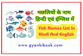 Fish Name List In Hindi [ PDF ]