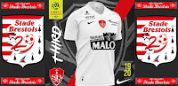 fond ecran maillot et ecusson brest stade brestois