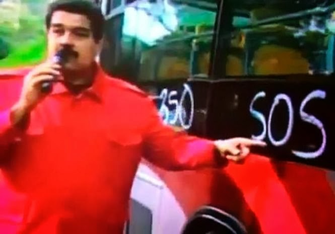 Nicolás Maduro confunde la sigla S.O.S