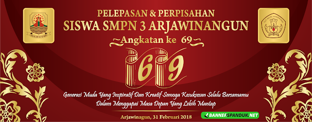 BANNER SPANDUK PELEPASAN PERPISAHAN SEKOLAH 2