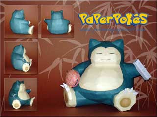 Pokemon Giant Snorlax Papercraft