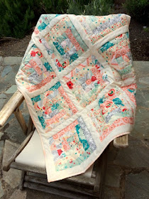 Log Cabin baby quilt