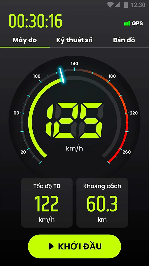 GPS Đồng hồ tốc độ & Odometer - ứng dụng đo tốc độ, vị trí và khoảng cách a1