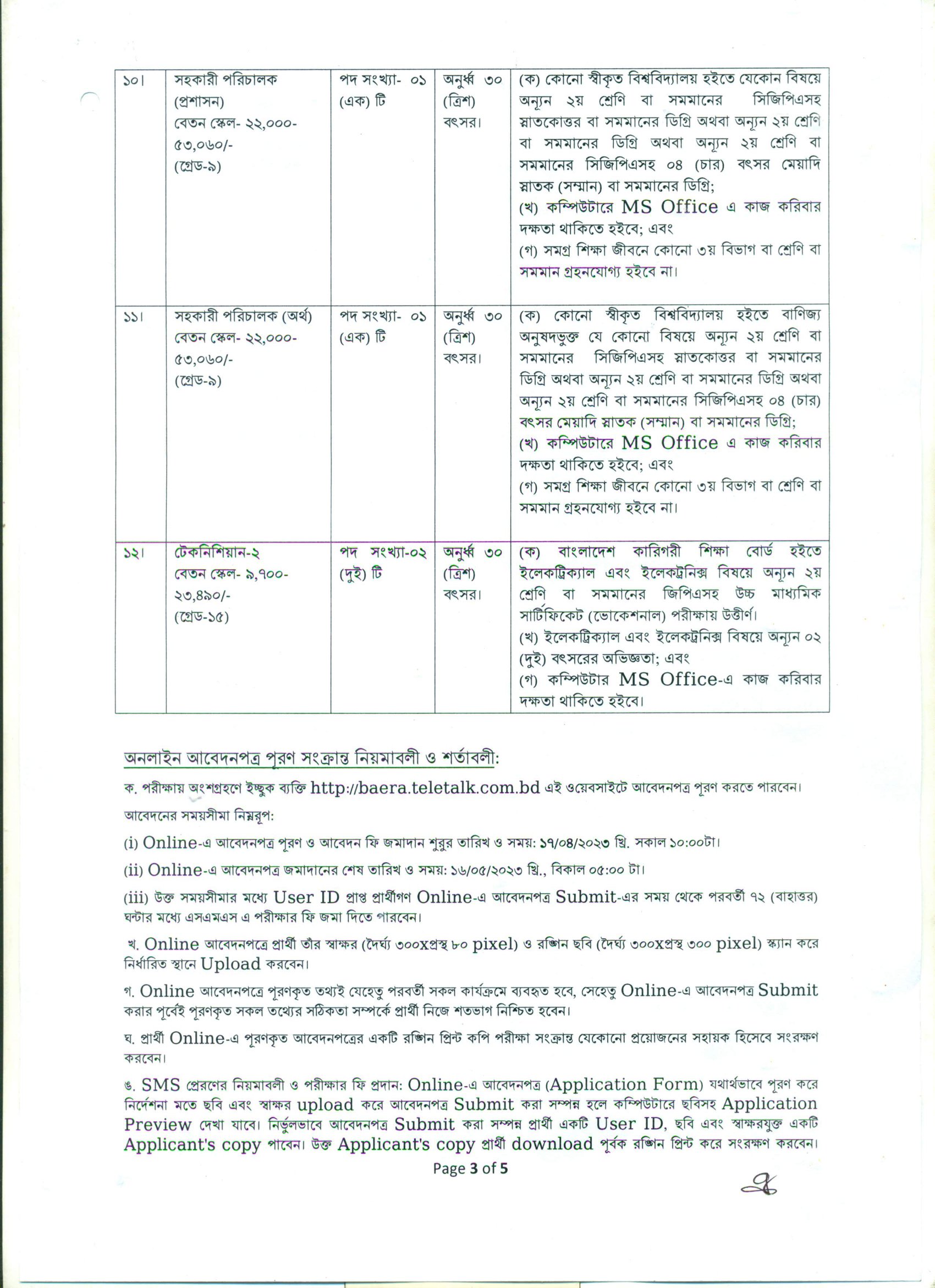 Bangladesh Atomic Energy Regulatory Authority - BAERA Job Circular 2023