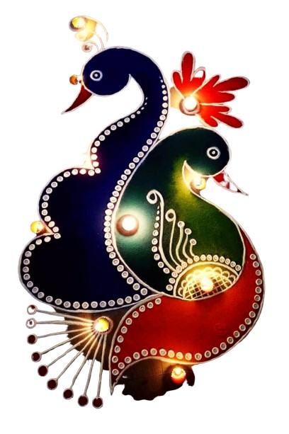 best rangoli design for peacock