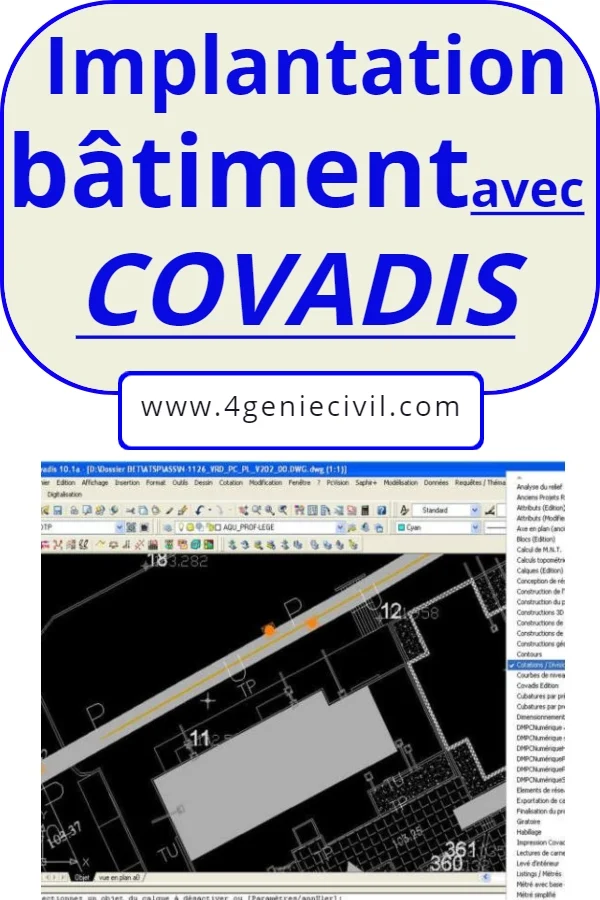 Comment implanter un bâtiment avec COVADIS