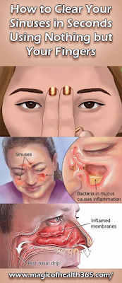 HOW TO CLEAR YOUR SINUSES IN SECONDS USING NOTHING BUT YOUR FINGERS