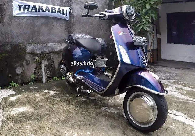 Modifikasi Vespa Primavera Hedon Unik Warna Bunglon