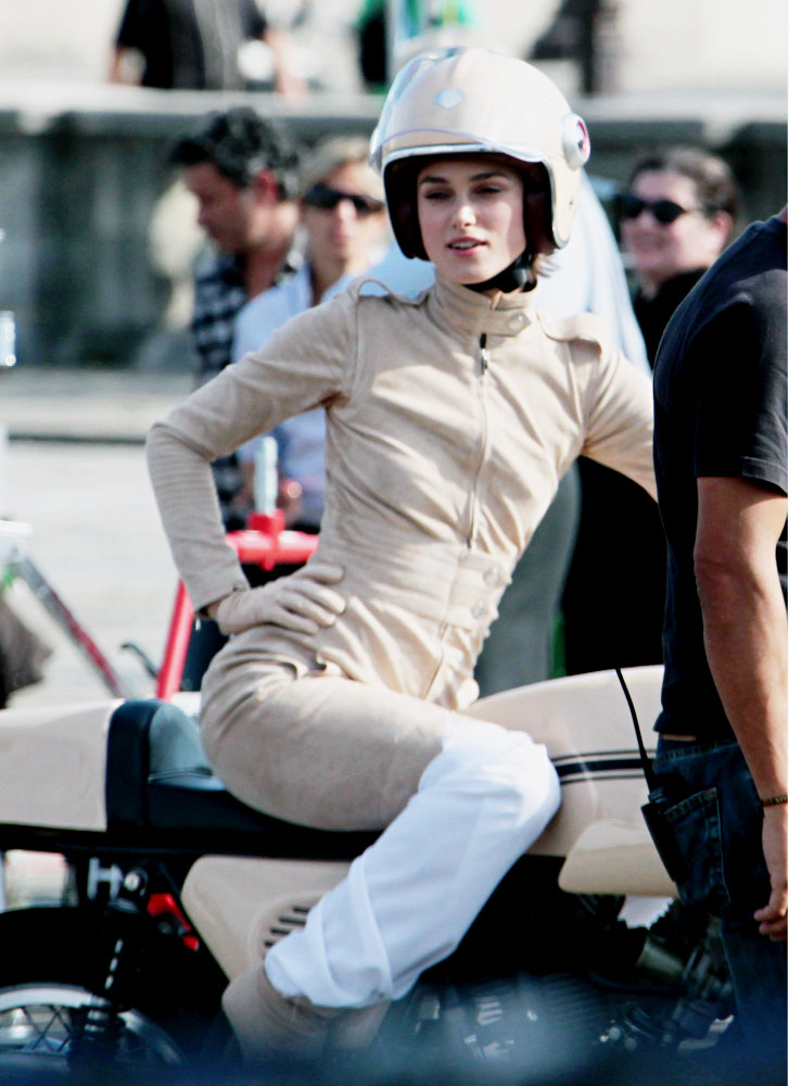 Keira Knightley on a Cafe Racer Return of the Cafe Racers