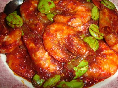 Resep Udang Saus Padang Pedas 