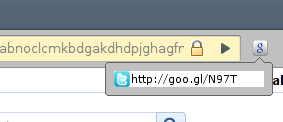 Goo.gl extension in Chrome
