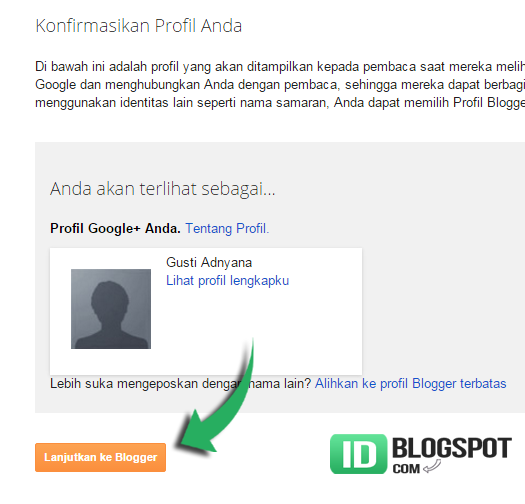 Cara membuat BLOG di BLOGGER GRATIS