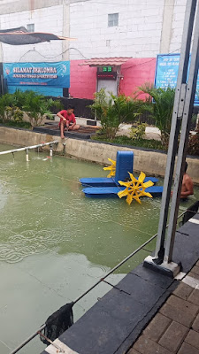 Kincir air untuk Kolam Pemancingan