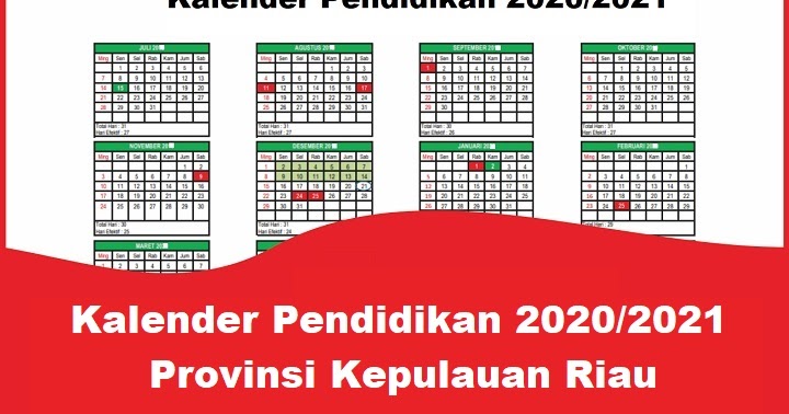 Kalender Pendidikan 2020 2021  Provinsi Kepulauan Riau PDF 