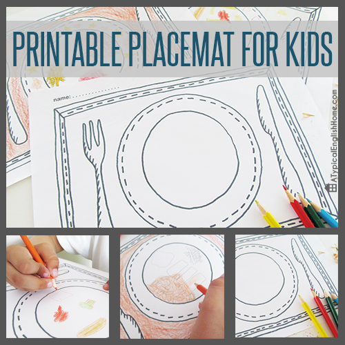 Printable Placemats!  Imagine the possibilities.... on www.ihoardfreeprintables.com