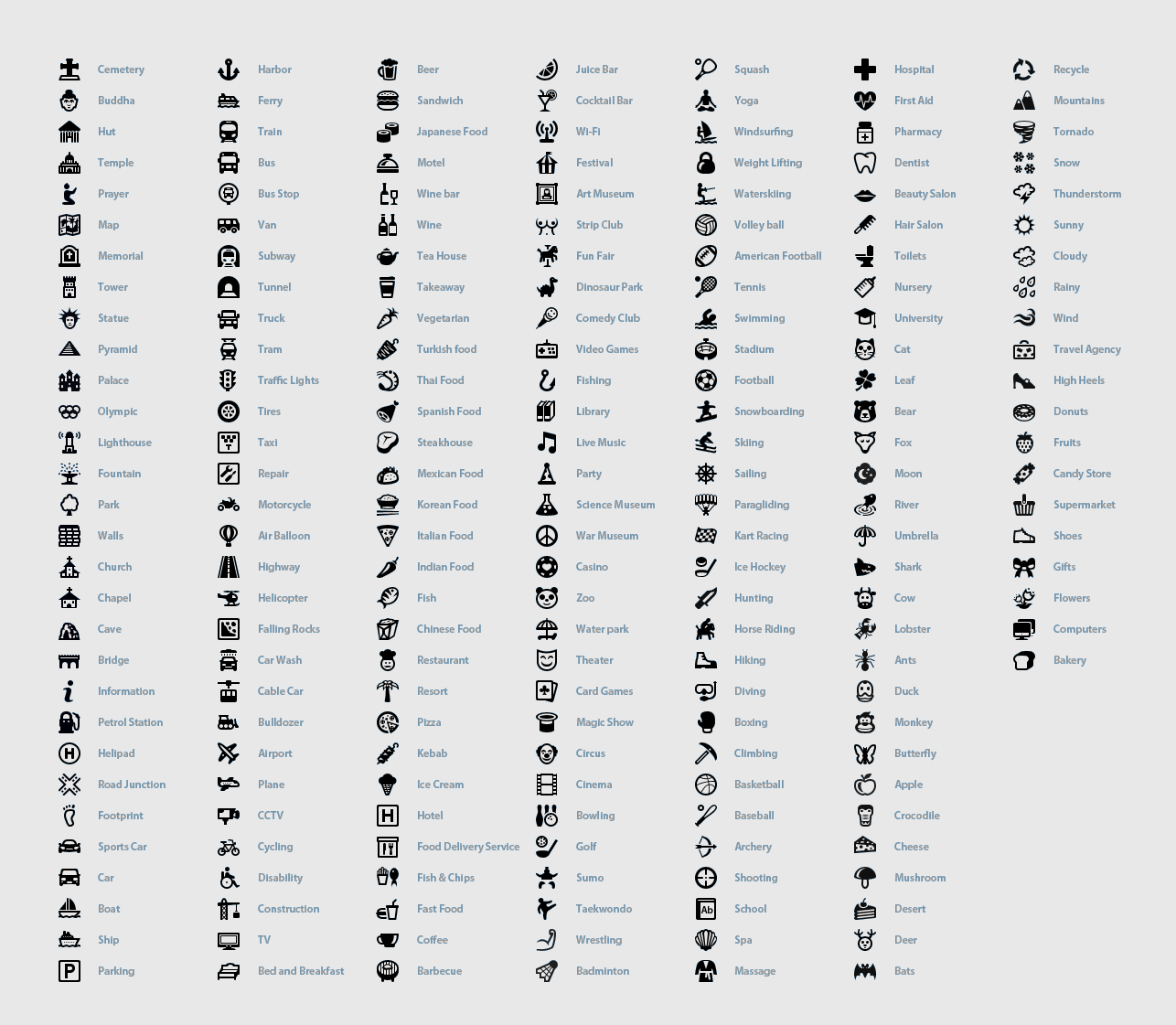 IamDesigner: 200 Free Vector Map Icons for Google Maps API