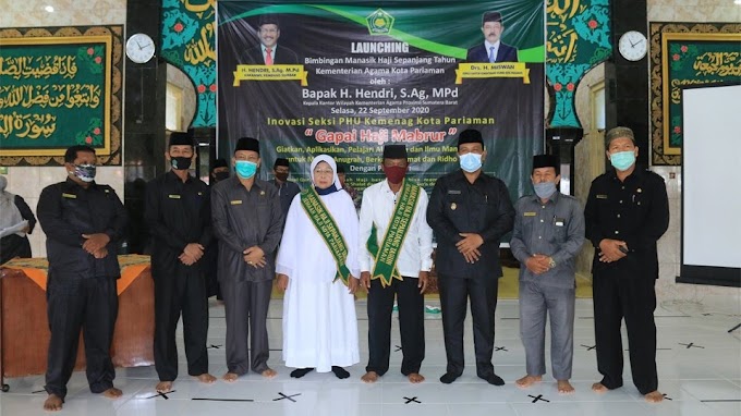 Wawako Pariaman Launching Bimbingan Manasik Haji Sepanjang Tahun