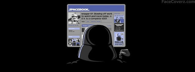 spacebook timeline cover vader