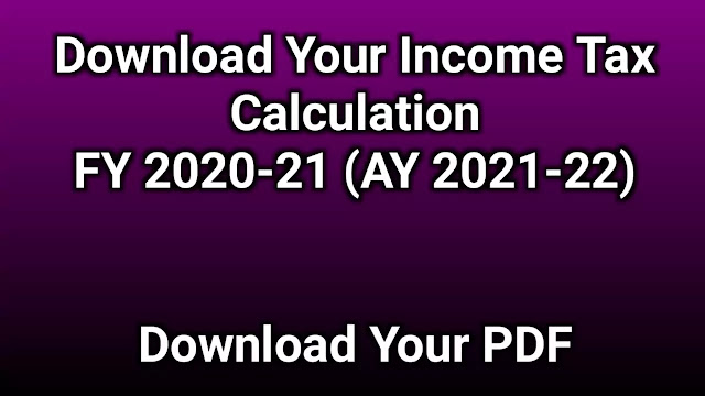 Download Income Tax Computation Sheet