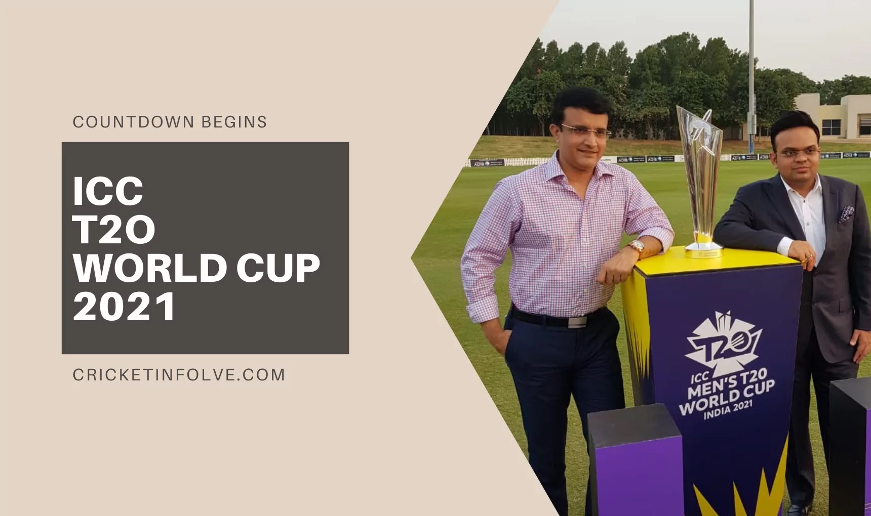 ICC T20 World Cup 2021 | Countdown Begins | Ganguly Shares Trophy Photos