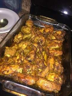 BAKED CURRY CHICKEN WINGS