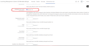 seting password moodle versi 4