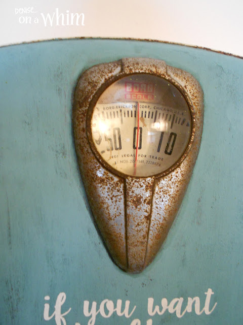 Rusty Vintage Scale Made into a Wall Hook | Denise on a Whim