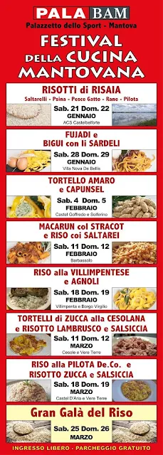 Festival della Cucina Mantovana dal 21 gennaio al 26 marzo Mantova