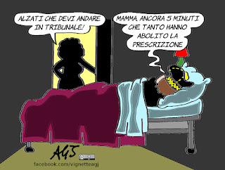 prescrizione, lunghezza dei processi, vignetta, satira