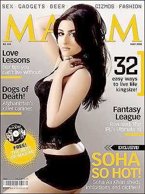 Bollywood Maxim Magazine Cover 2008 Pics