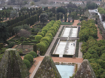 Castle view over garden, Cordoba