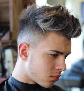 Hairtyle High Fade and Textured Quiff Haircut