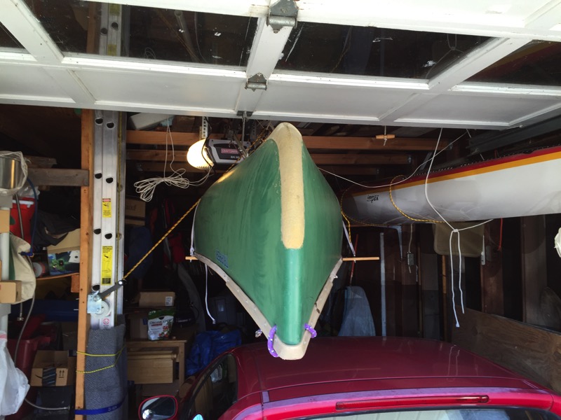 Connections: Building a garage hoist for my canoe