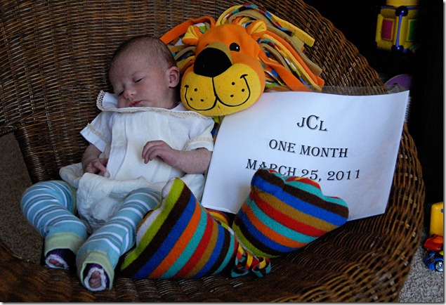 Justin One Month