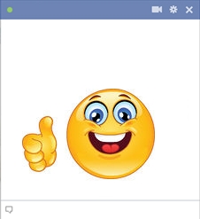 Thumbs up emoticon for facebook
