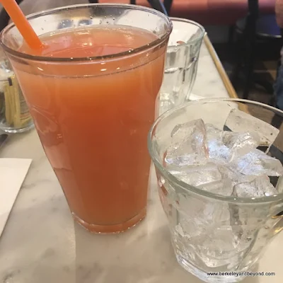 fresh-squeezed grapefruit juice at Maison Kayser in NYC
