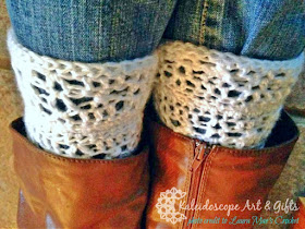 Arabella Boot Cuffs a FREE crochet pattern by Kaleidoscope Art&Gifts