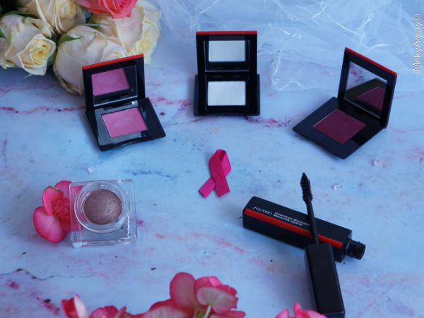 Maquillage yeux et teint de Shiseido pour #octobrerose