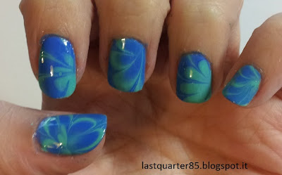 Marble Nail Art: Layla Ceramic Effect 83 e Kiko 384.