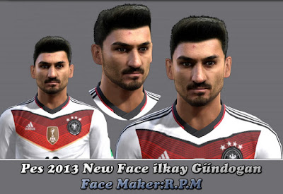 Pes 2013 New Face ilkay Gündogan Face By R.P.M