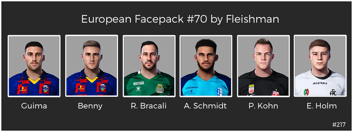 PES 2021 European Facepack #70 by Fleishman