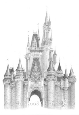 Disney Sketches: "Where Dreams Live" - Cinderella's Castle