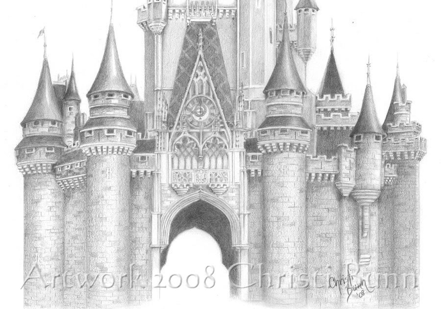 Disney Sketches: "Where Dreams Live" - Cinderella's Castle