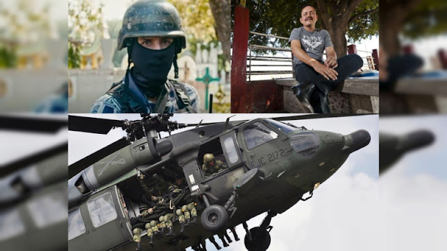 El Abuelo Farías ya preparaba su huida de Michoacán, pero entro la SEDENA con helicóptero artillado e impido que los Jaliscos entrara a Tepalcatepec
