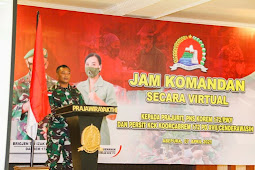 JAM KOMANDAN Korem 172/PWY Secara Virtual Kepada Seluruh Anggota dan Persit