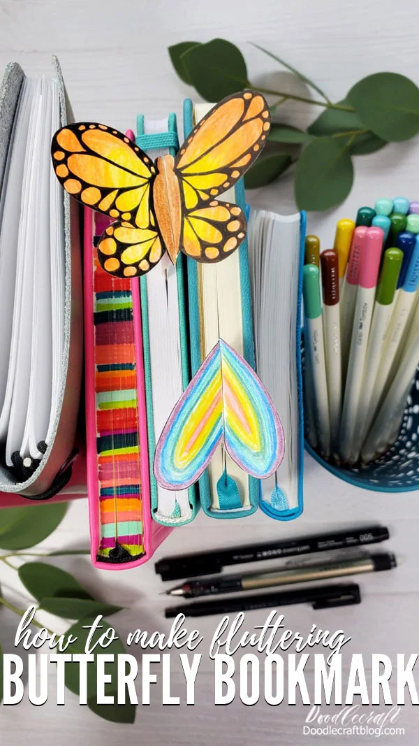 Learn how to make a fluttering butterfly bookmark with Tombow supplies.