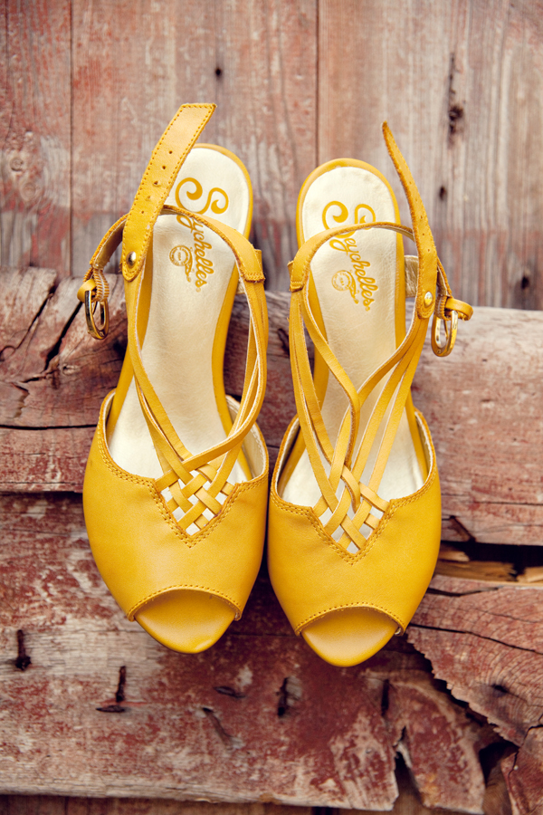 from shoes back Beautiful featured leather wedding for sling dress real toes  yellow   open diy