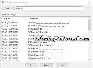 membuat garis putus-putus di autocad